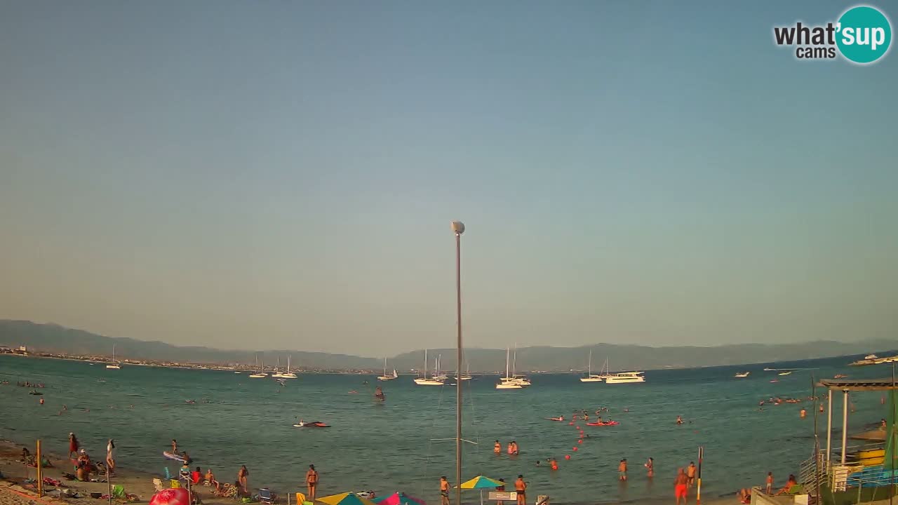Webcam Cagliari Windsurf Club – Plage du Poetto en direct