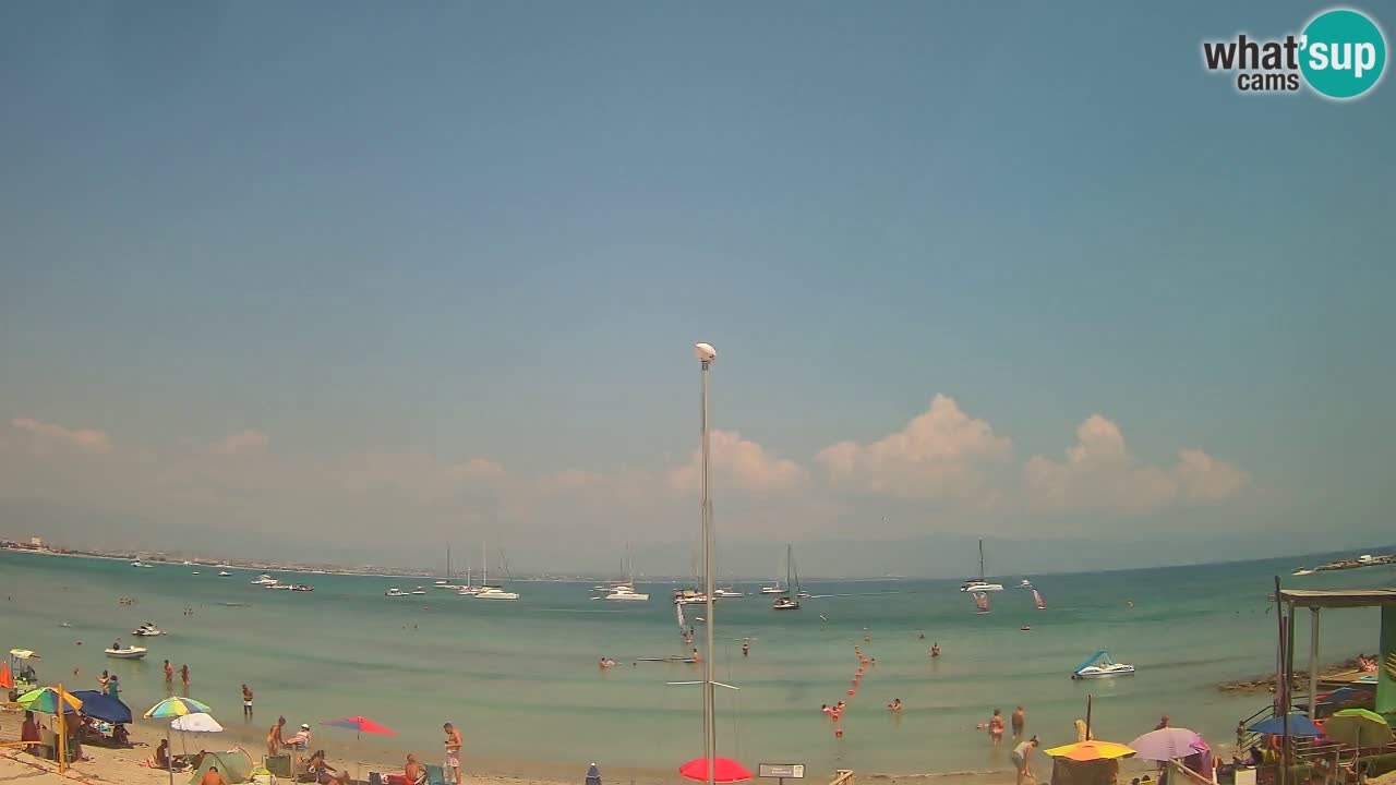 Web kamera Cagliari Windsurf Club – Poetto plaža uživo