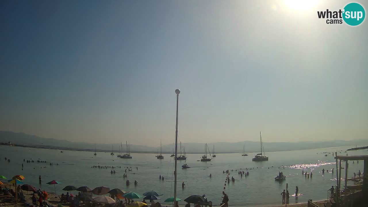 Webcam Cagliari Windsurf Club – Plage du Poetto en direct