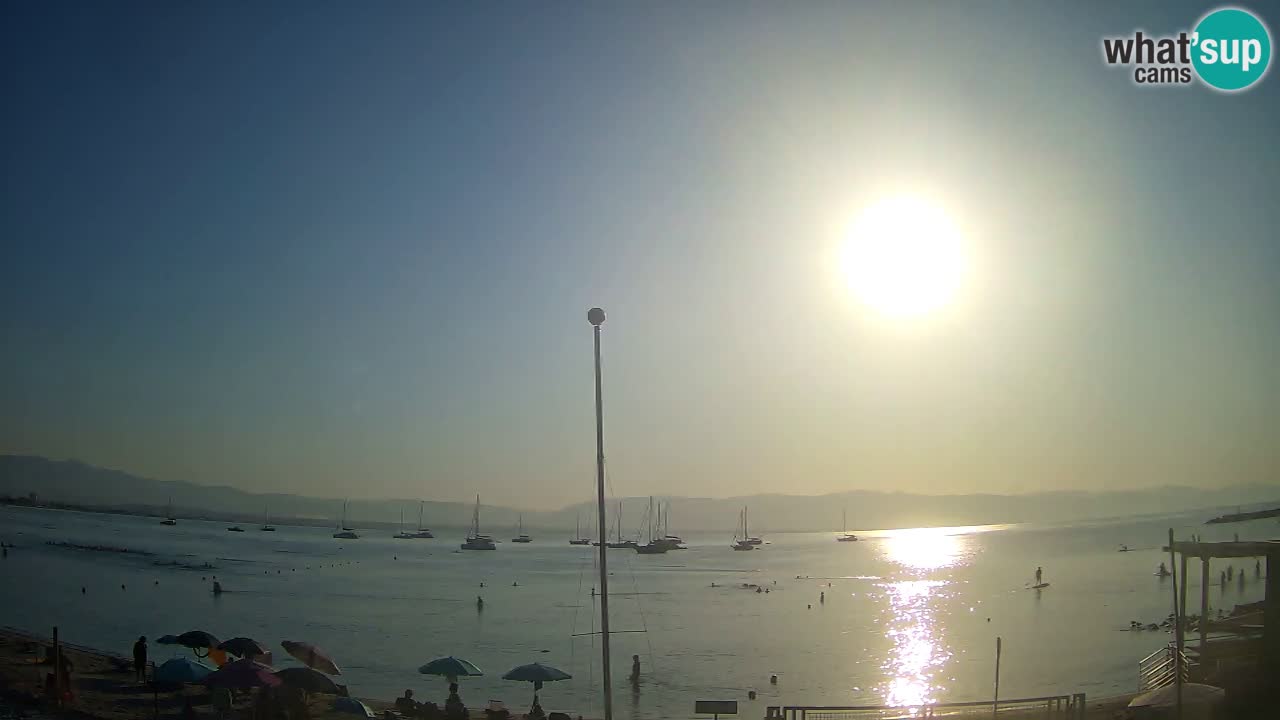 Web kamera Cagliari Windsurf Club – Poetto plaža uživo