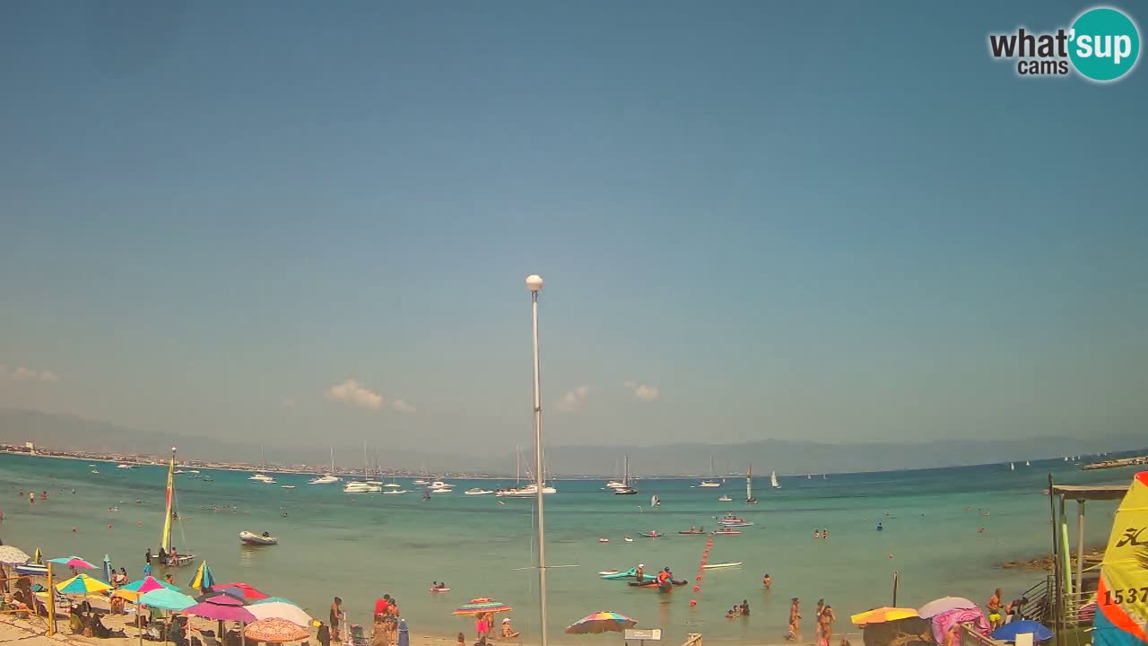 Webcam Cagliari Windsurf Club – Playa del Poetto en directo