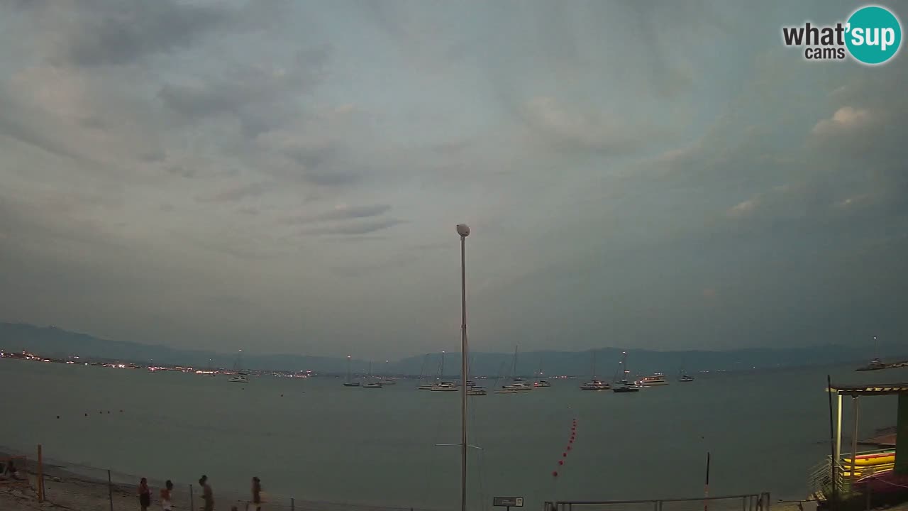 Webcam Cagliari Windsurf Club – Playa del Poetto en directo