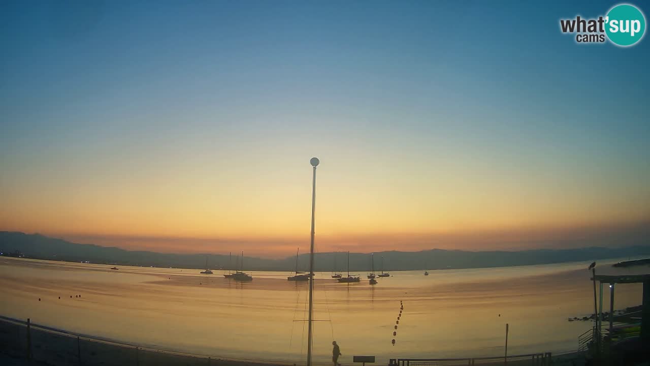 Web kamera Cagliari Windsurf Club – Poetto plaža uživo