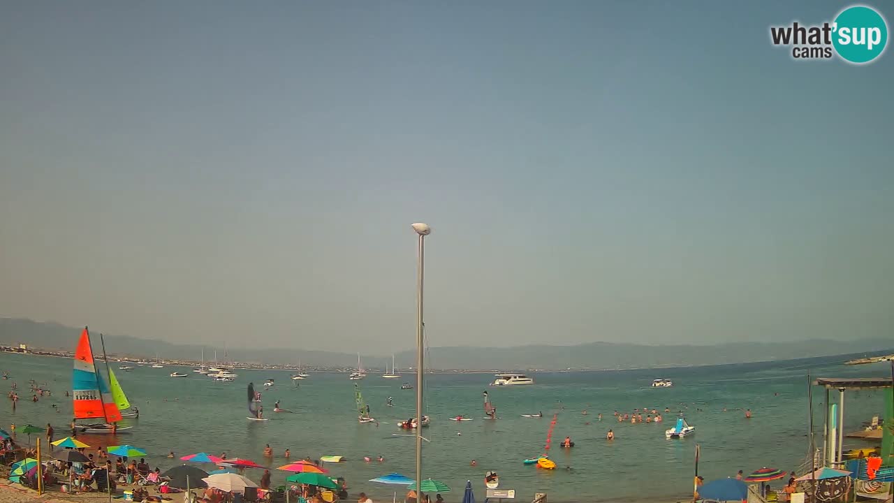 Webcam Cagliari Windsurf Club – Spiaggia del Poetto in diretta