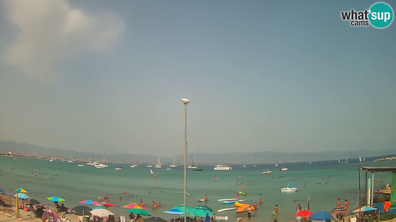 Webcam Cagliari Windsurf Club – Plage du Poetto en direct