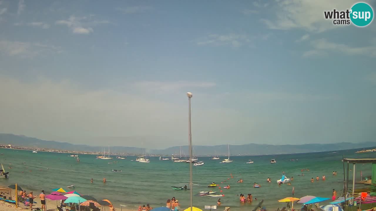 Webcam Cagliari Windsurf Club – Liveblick vom Poetto Strand