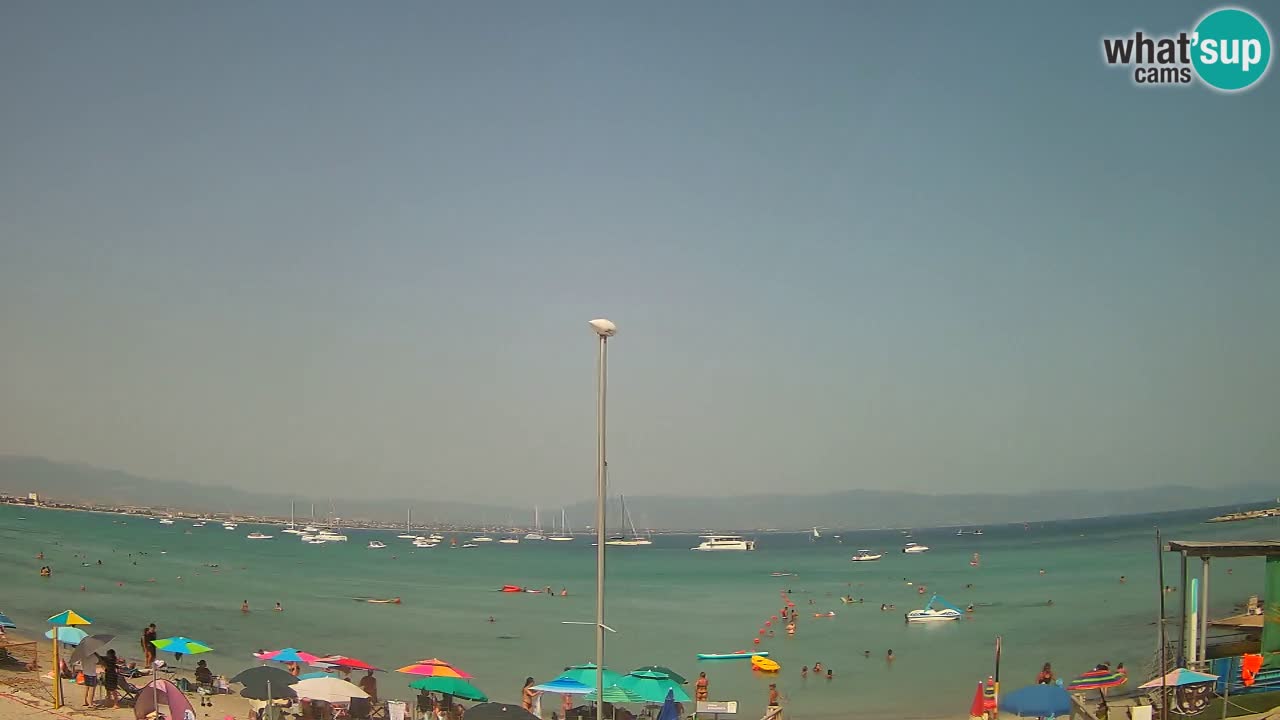 Webcam Cagliari Windsurf Club – Playa del Poetto en directo