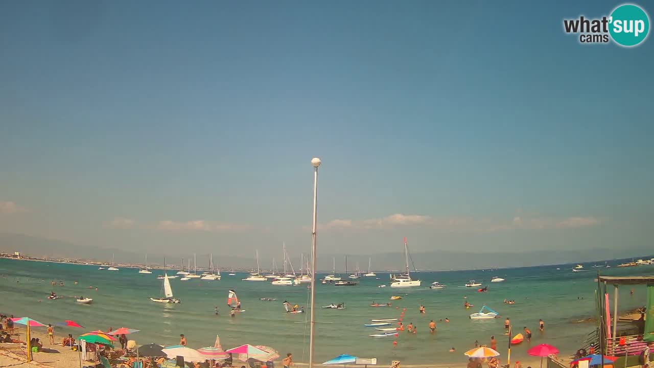 Web kamera Cagliari Windsurf Club – Poetto plaža uživo