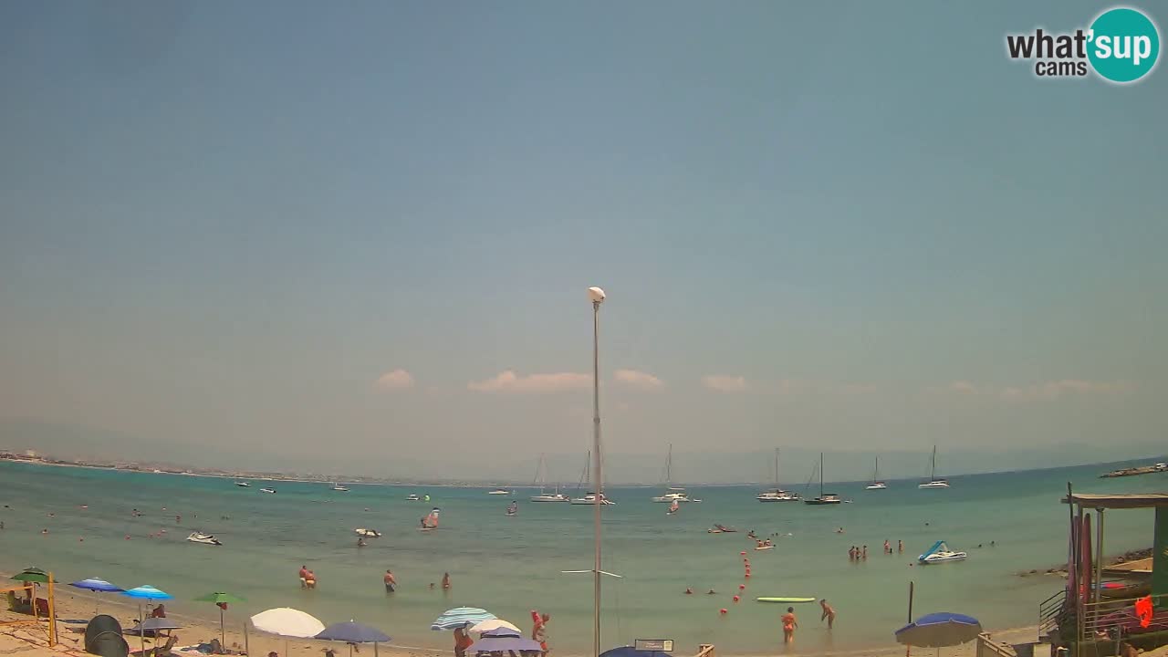 Web kamera Cagliari Windsurf Club – Poetto plaža uživo