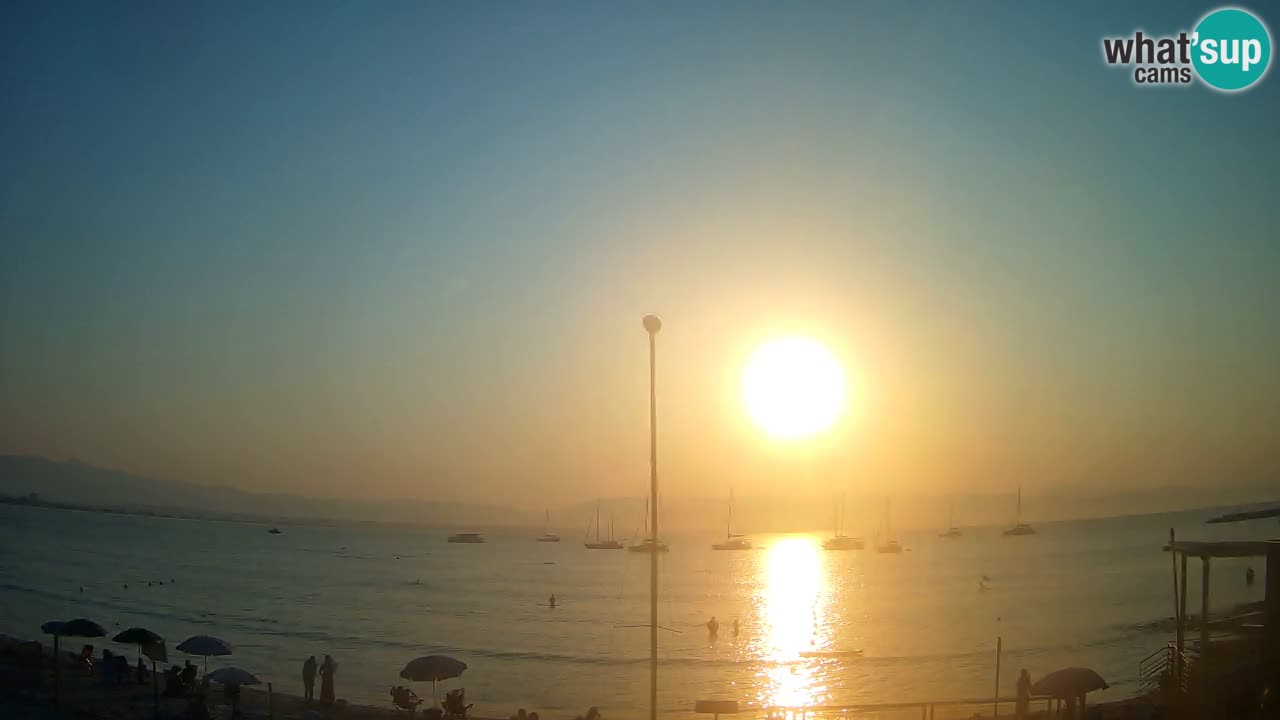 Webcam Cagliari Windsurf Club – Playa del Poetto en directo