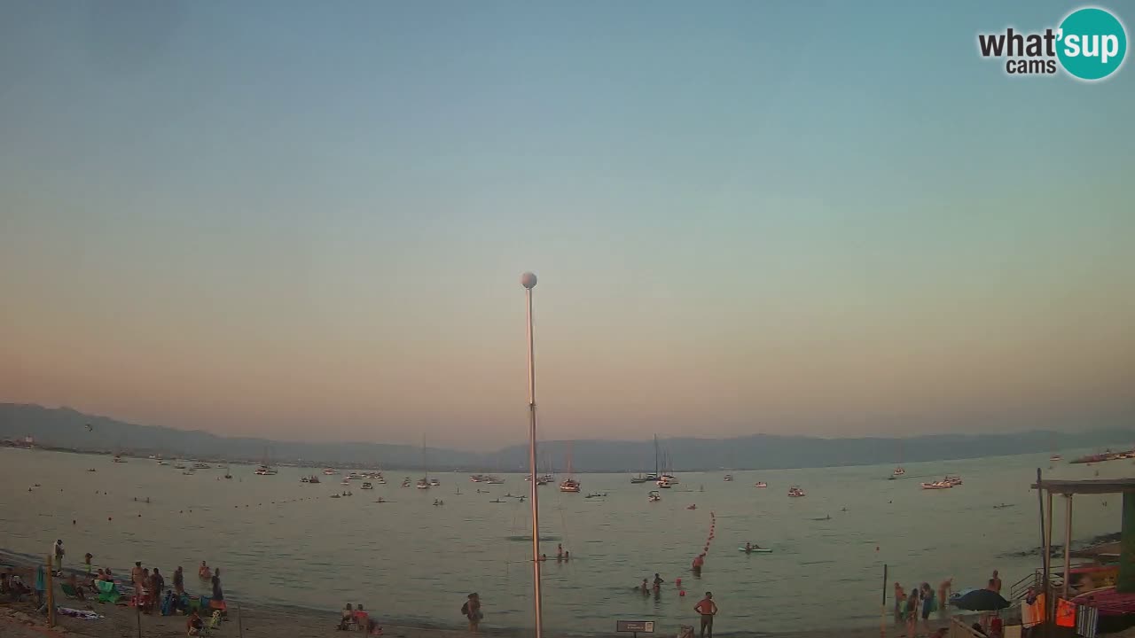 Webcam Cagliari Windsurf Club – Playa del Poetto en directo