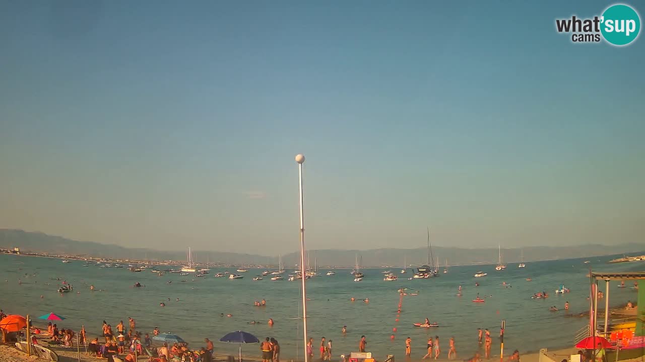 Web kamera Cagliari Windsurf Club – Poetto plaža uživo