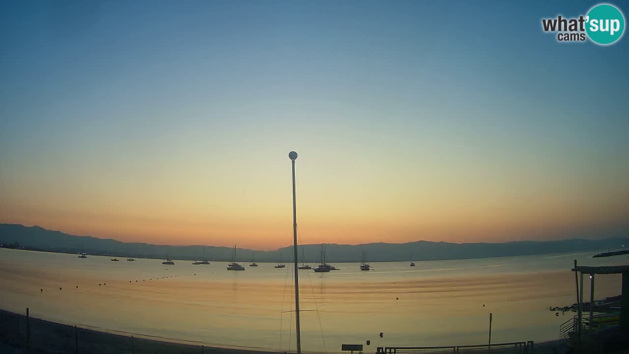Webcam Cagliari Windsurf Club – Playa del Poetto en directo