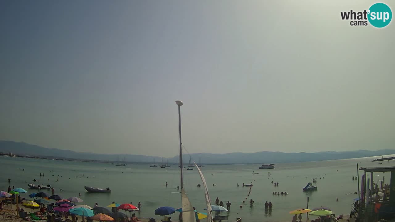 Webcam Cagliari Windsurf Club – Playa del Poetto en directo