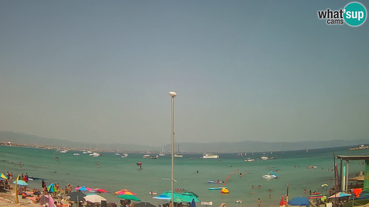 Web kamera Cagliari Windsurf Club – Poetto plaža uživo