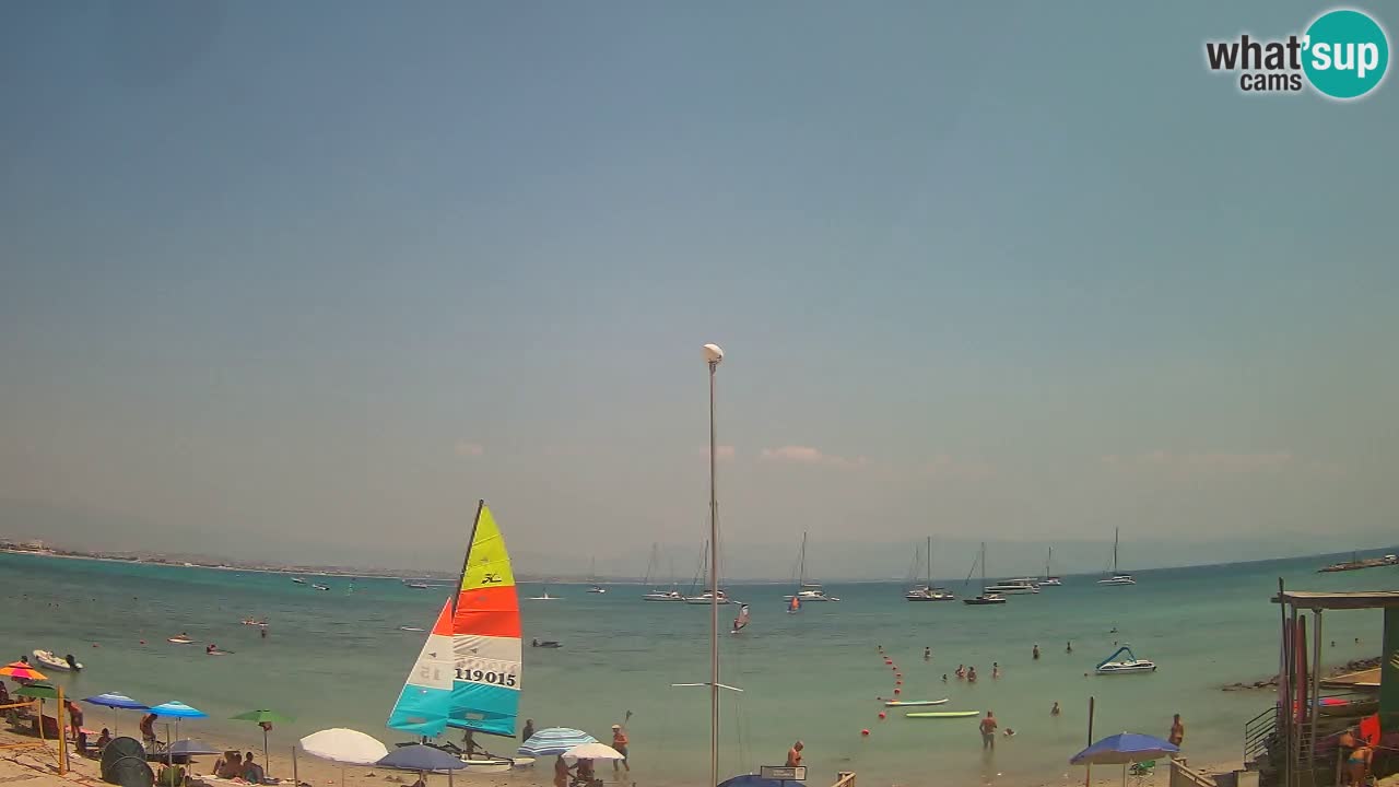 Spletna kamera Cagliari Windsurf Club – Pogled v živo s plaže Poetto