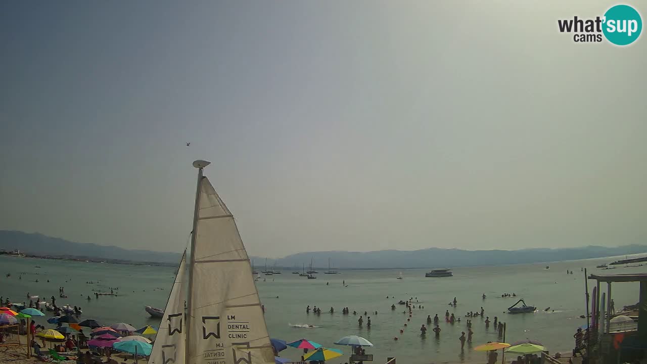 Webcam Cagliari Windsurf Club – Playa del Poetto en directo