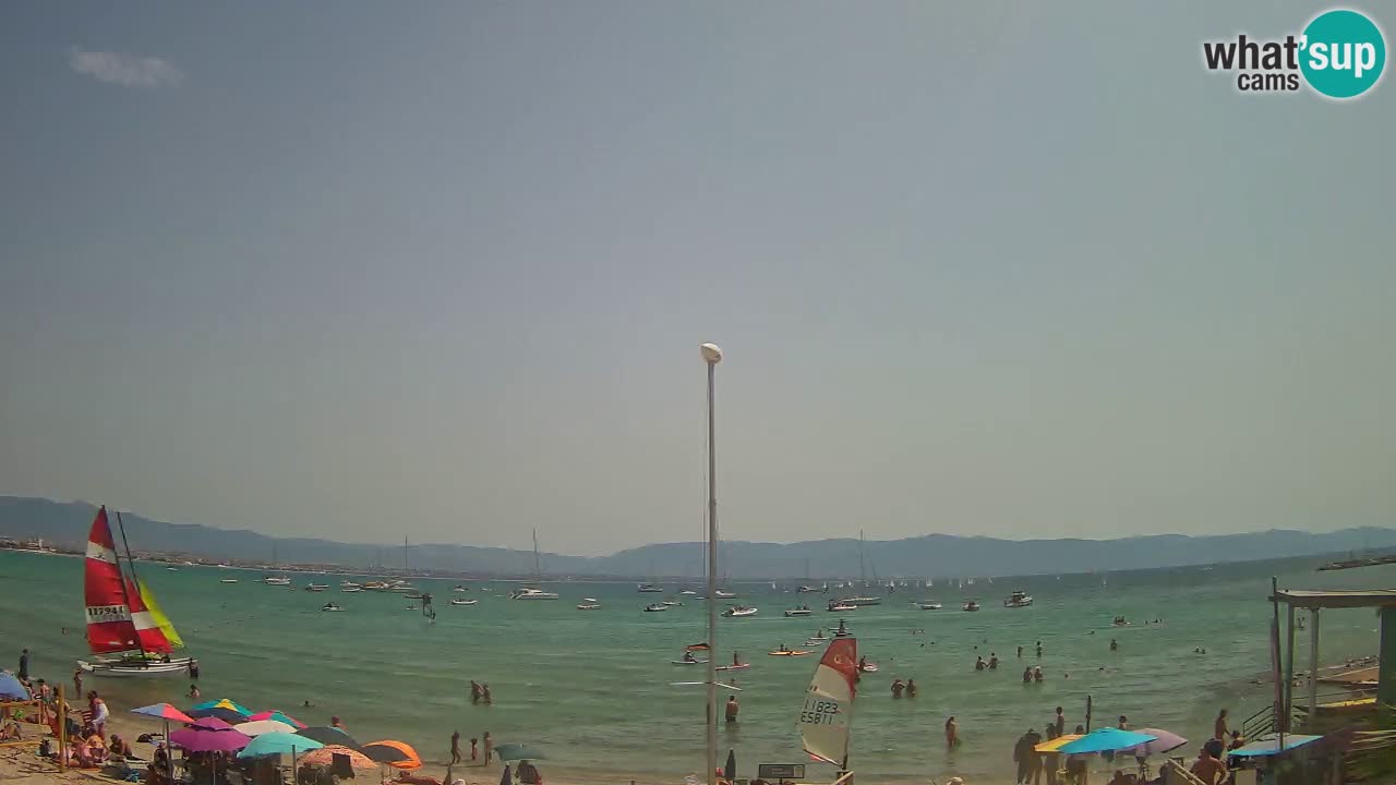 Webcam Cagliari Windsurf Club – Spiaggia del Poetto in diretta