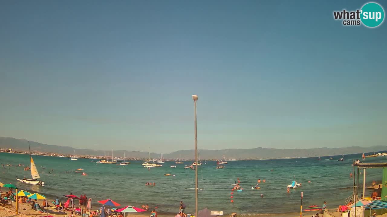 Webcam Cagliari Windsurf Club – Spiaggia del Poetto in diretta
