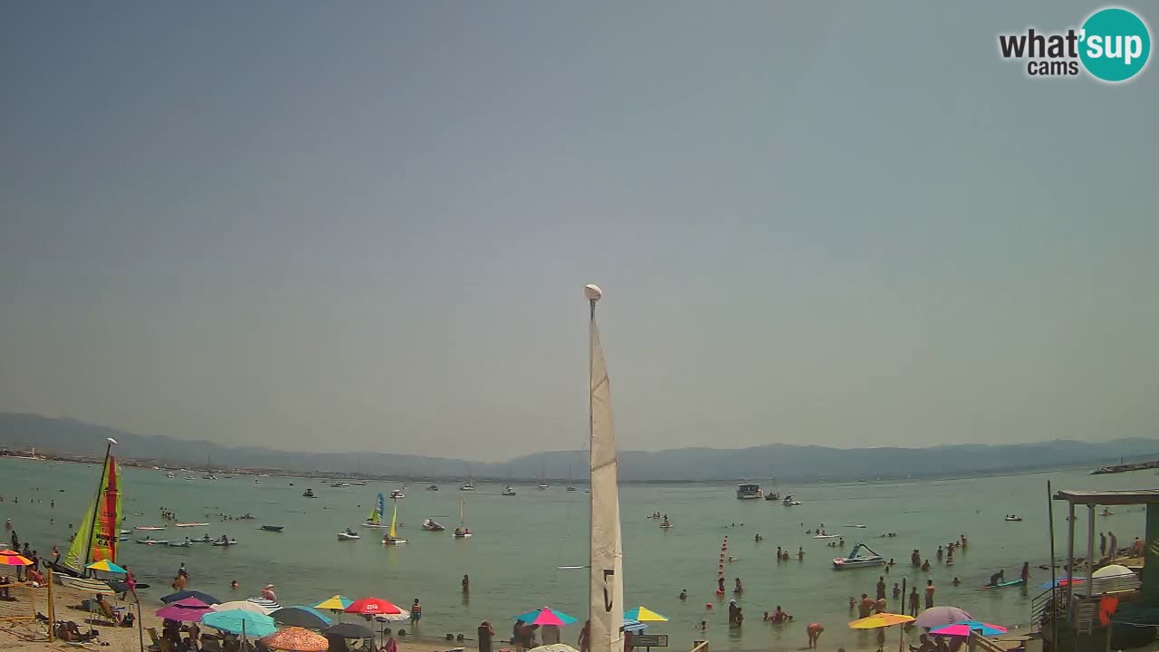 Webcam Cagliari Windsurf Club – Plage du Poetto en direct