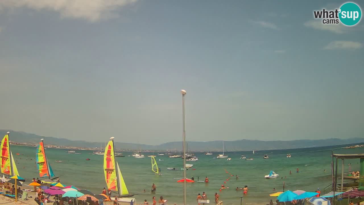Webcam Cagliari Windsurf Club – Liveblick vom Poetto Strand