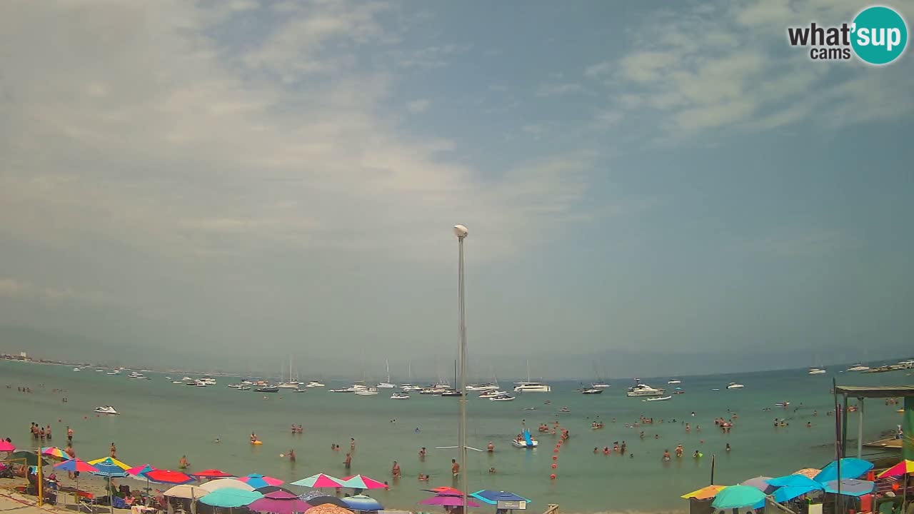Webcam Cagliari Windsurf Club – Playa del Poetto en directo