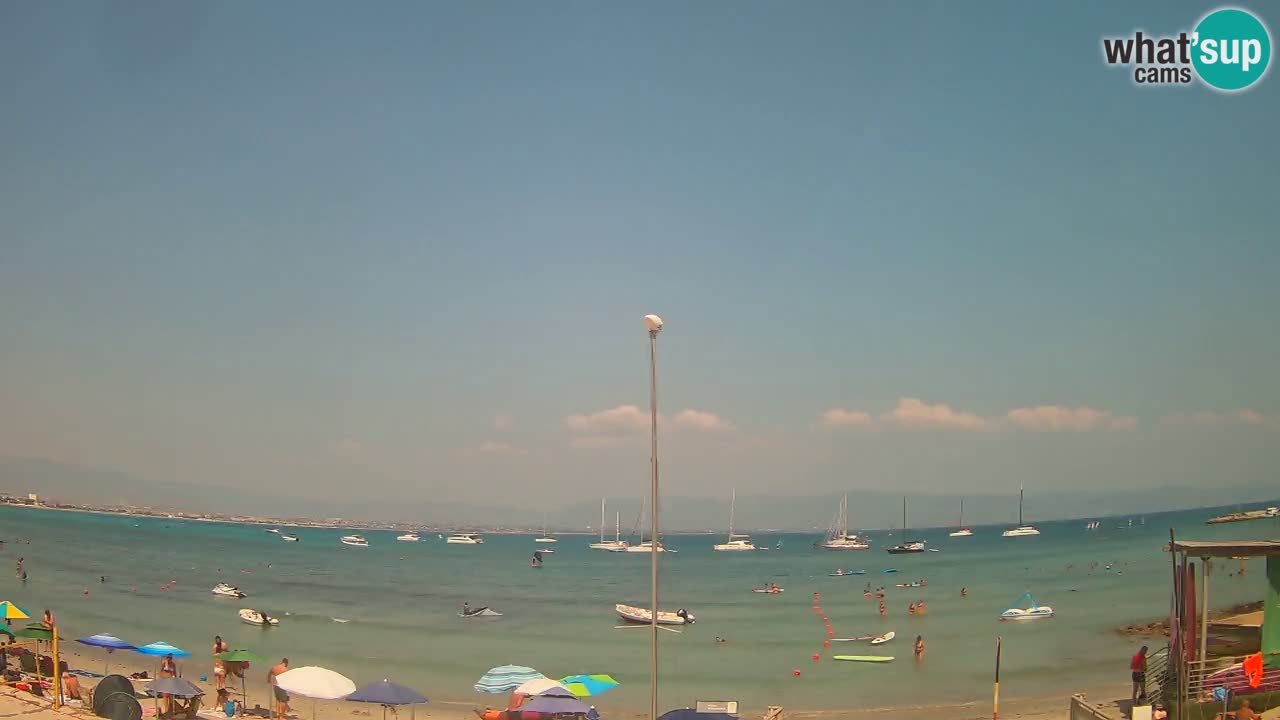Webcam Cagliari Windsurf Club – Plage du Poetto en direct