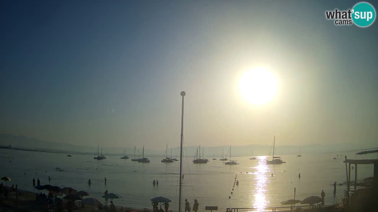 Webcam Cagliari Windsurf Club – Playa del Poetto en directo