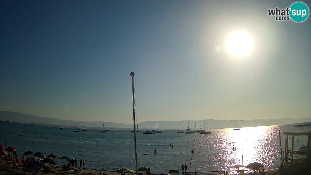Web kamera Cagliari Windsurf Club – Poetto plaža uživo