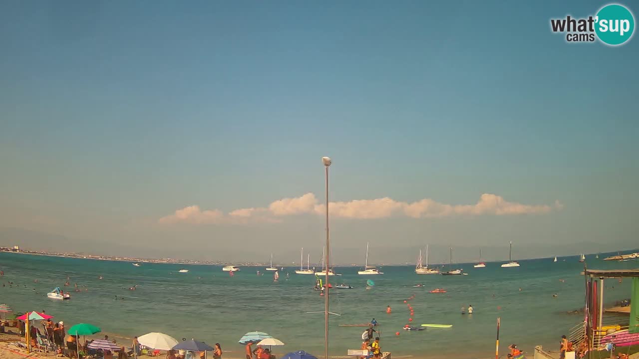 Webcam Cagliari Windsurf Club – Playa del Poetto en directo