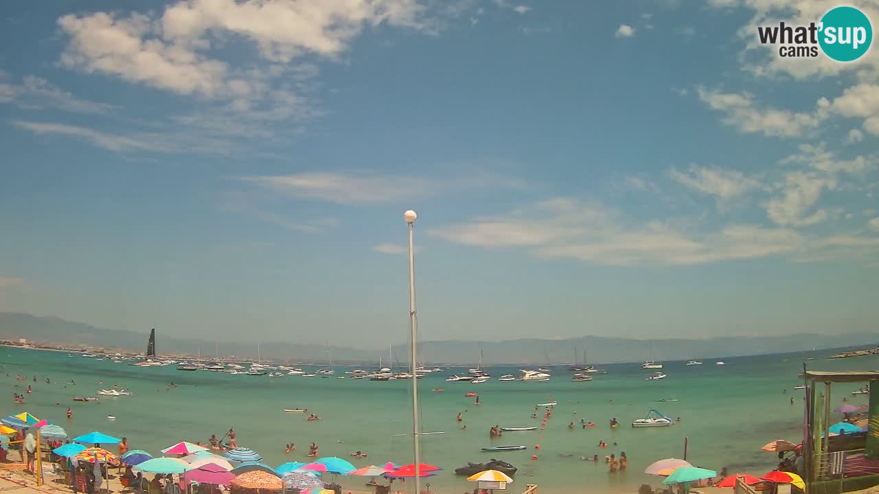 Webcam Cagliari Windsurf Club – Liveblick vom Poetto Strand