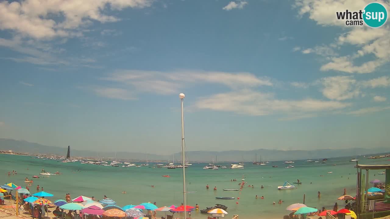 Web kamera Cagliari Windsurf Club – Poetto plaža uživo