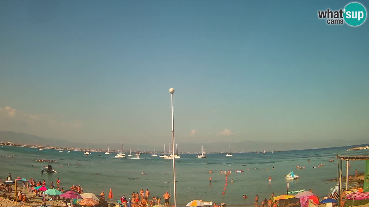 Web kamera Cagliari Windsurf Club – Poetto plaža uživo