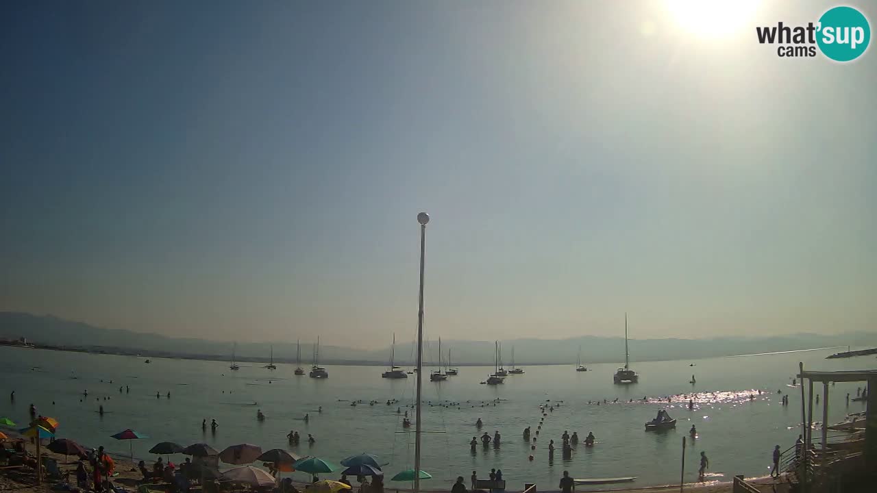 Webcam Cagliari Windsurf Club – Plage du Poetto en direct