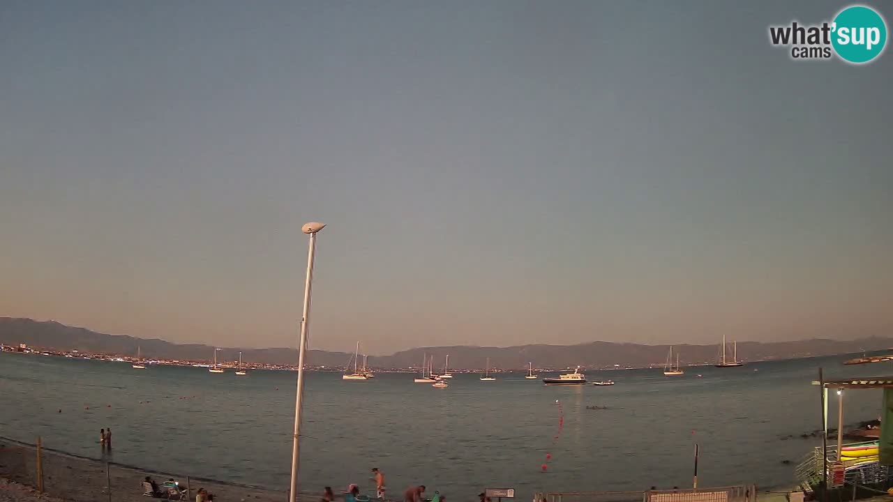 Webcam Cagliari Windsurf Club – Spiaggia del Poetto in diretta