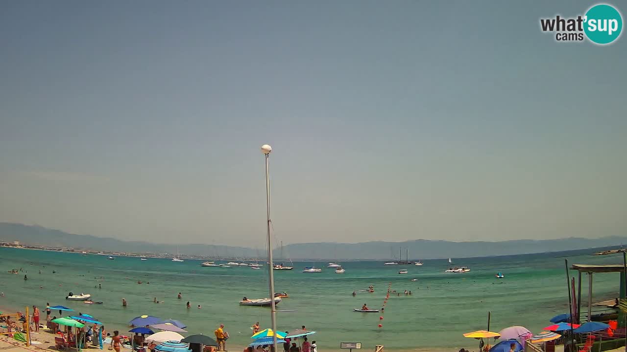 Webcam Cagliari Windsurf Club – Plage du Poetto en direct