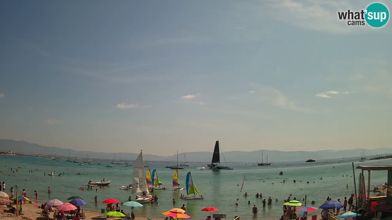 Webcam Cagliari Windsurf Club – Spiaggia del Poetto in diretta