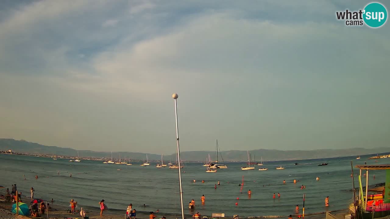 Web kamera Cagliari Windsurf Club – Poetto plaža uživo