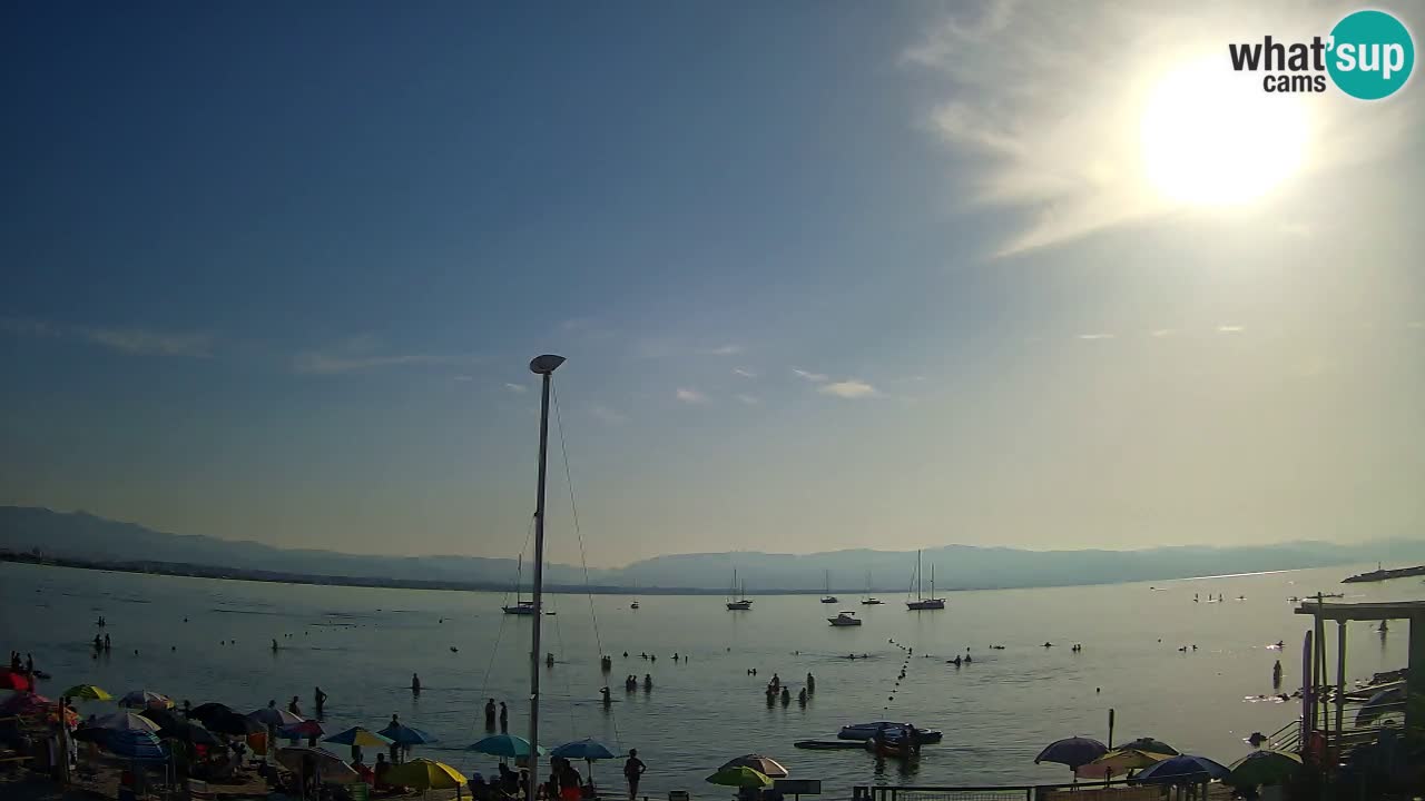 Webcam Cagliari Windsurf Club – Playa del Poetto en directo