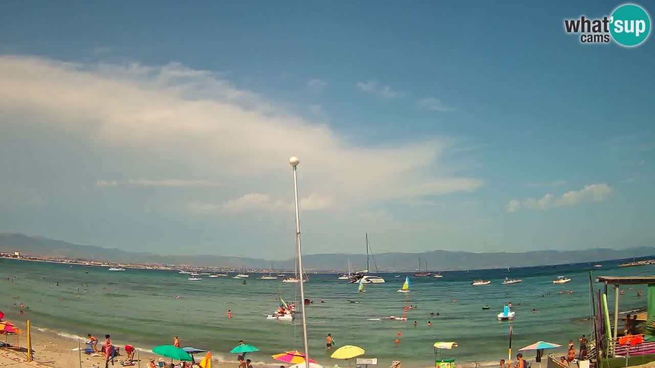 Webcam Cagliari Windsurf Club – Liveblick vom Poetto Strand