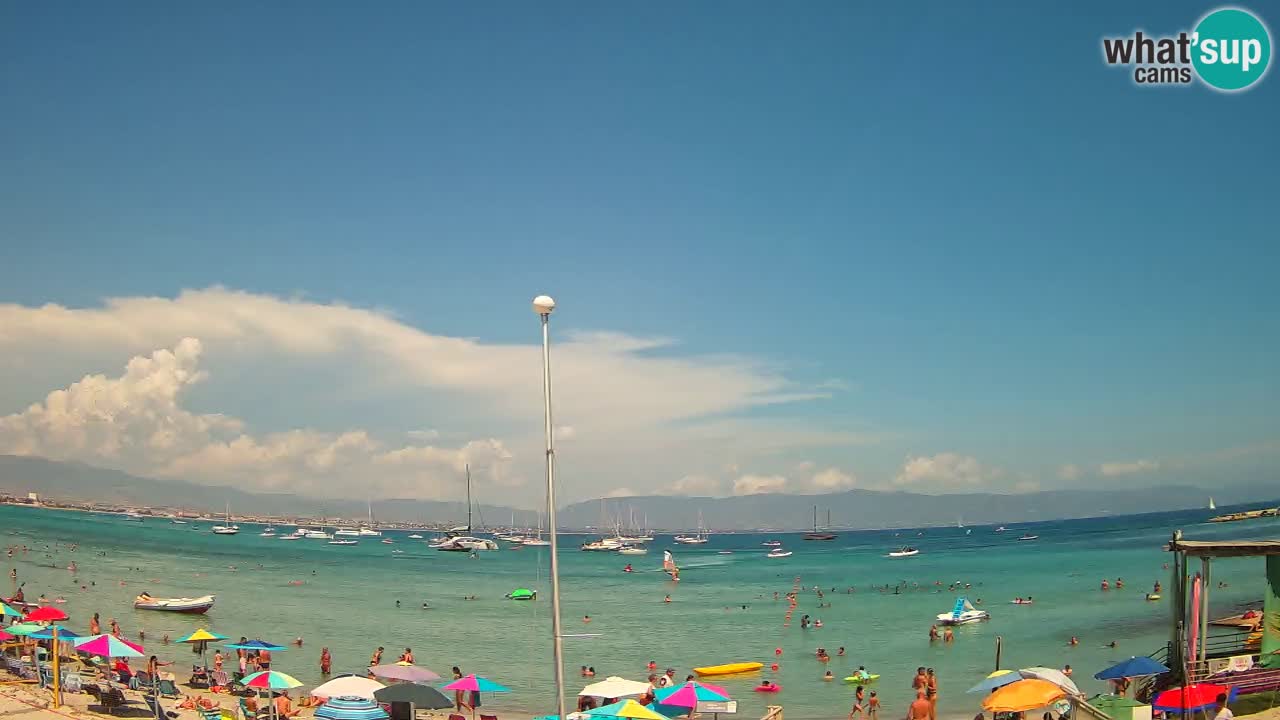 Webcam Cagliari Windsurf Club – Plage du Poetto en direct