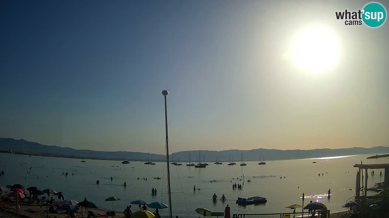 Webcam Cagliari Windsurf Club – Plage du Poetto en direct