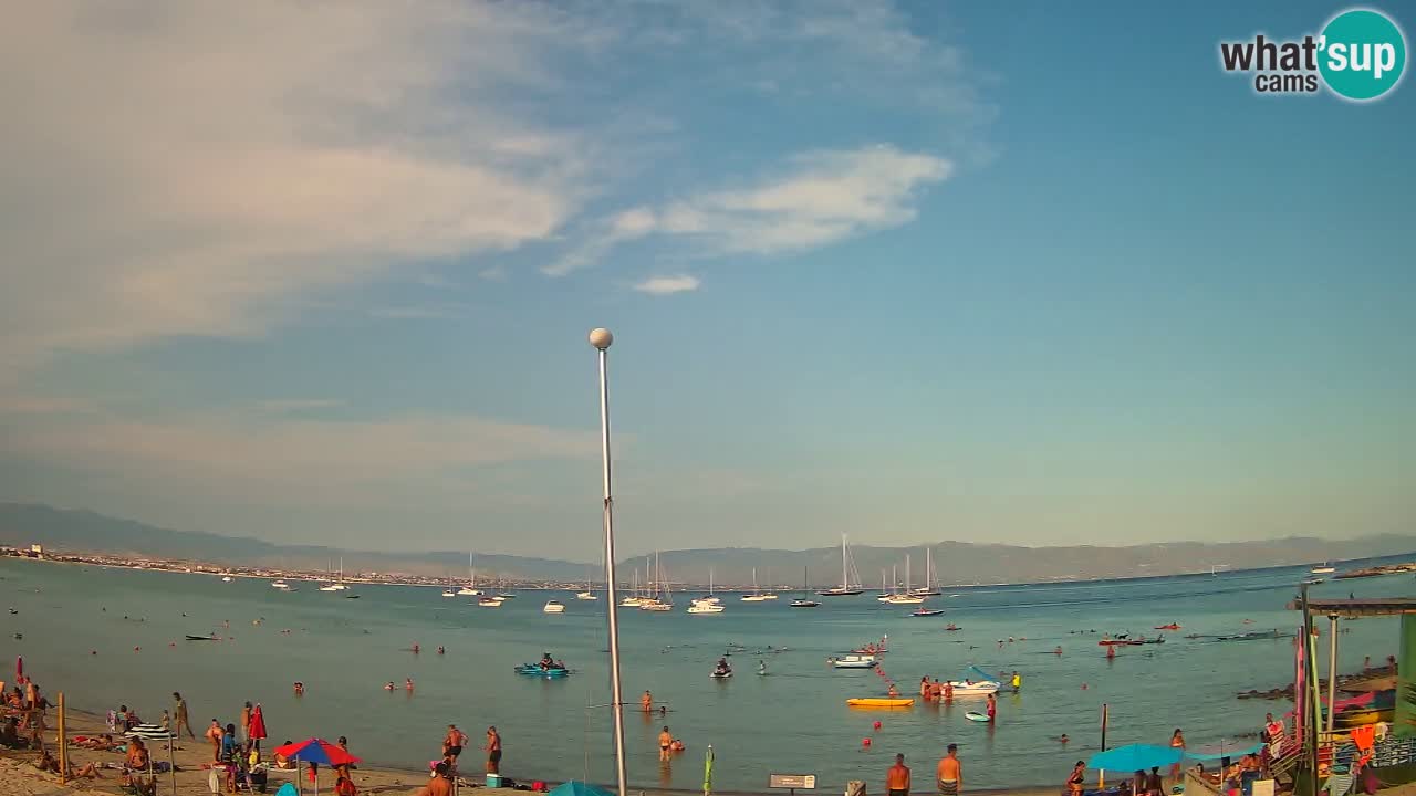 Webcam Cagliari Windsurf Club – Playa del Poetto en directo
