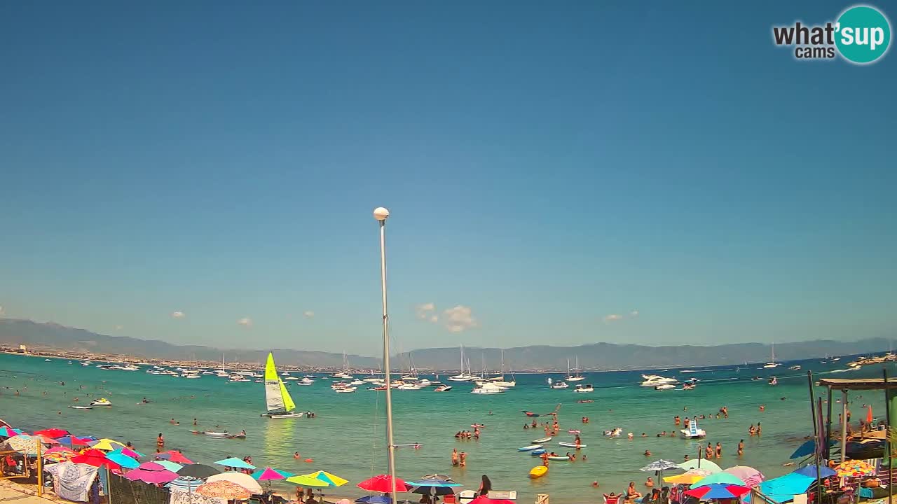 Webcam Cagliari Windsurf Club – Plage du Poetto en direct