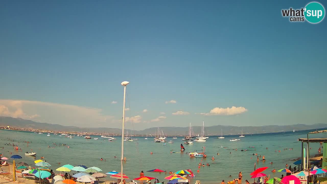 Webcam Cagliari Windsurf Club – Spiaggia del Poetto in diretta