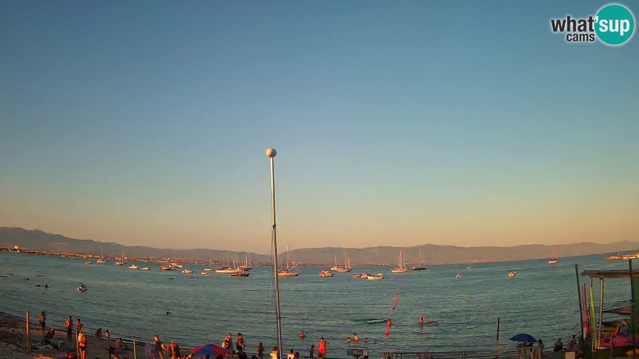 Webcam Cagliari Windsurf Club – Liveblick vom Poetto Strand