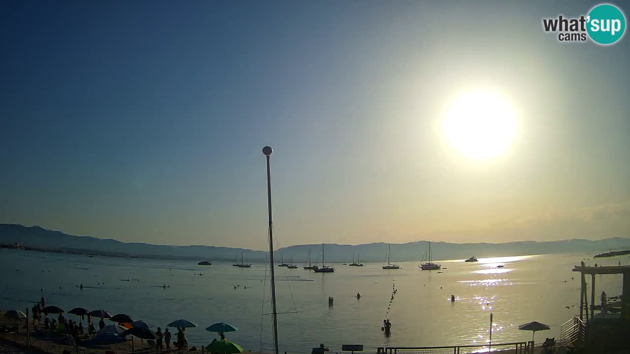 Webcam Cagliari Windsurf Club – Spiaggia del Poetto in diretta