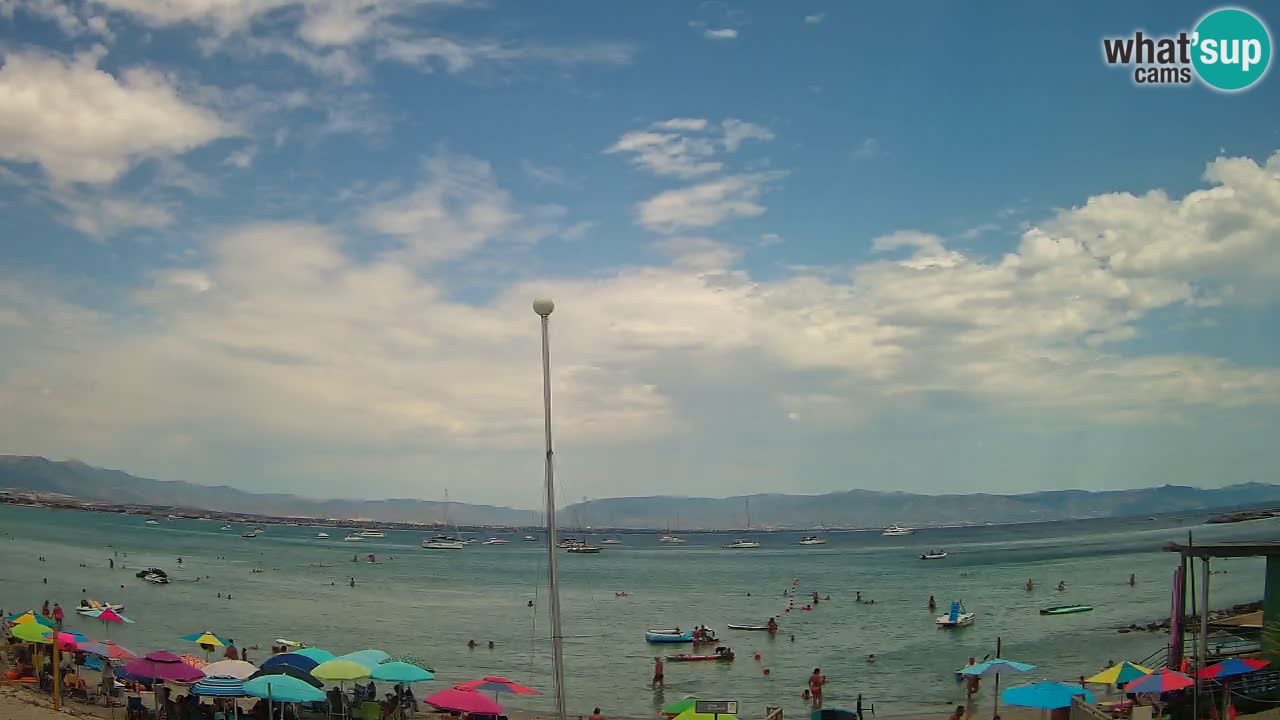 Webcam Cagliari Windsurf Club – Playa del Poetto en directo