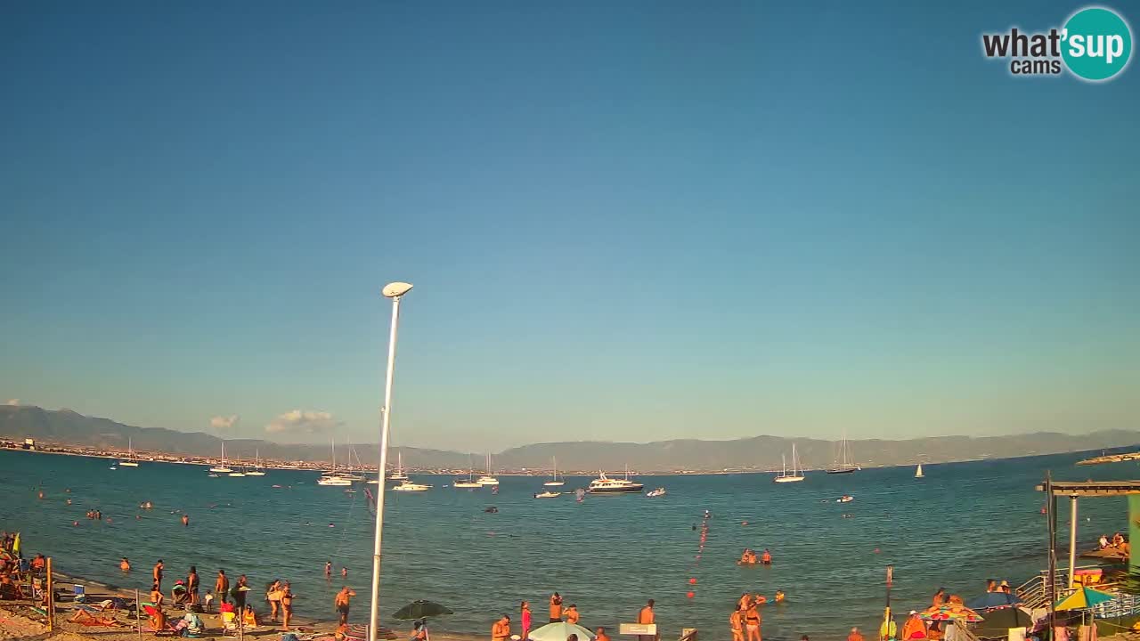Webcam Cagliari Windsurf Club – Plage du Poetto en direct