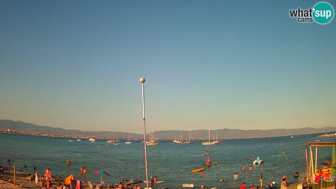 Webcam Cagliari Windsurf Club – Plage du Poetto en direct